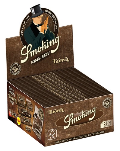 Box smoking brown king size - smoking,