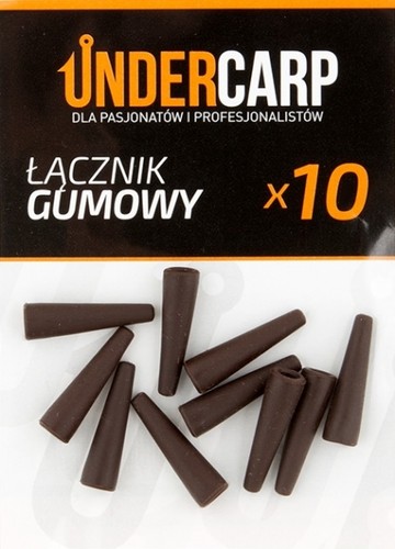 Undercarp tail rubbers brown - undercarp,