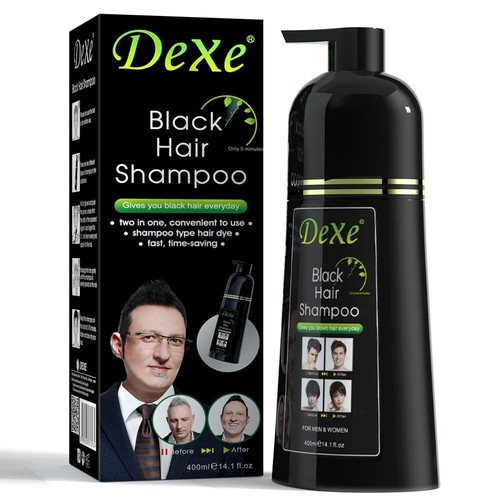 Dexe black brown hair shampoo - black/brown,